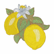 Branche de citron polos brodés