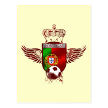 Brasão de Futebol Fás Portugueses Carte Postale