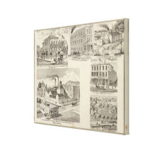 Brasserie de Paul Reising, nouvel Albany Toile Tendue