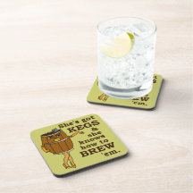 Brasseur drôle de bière dessous-de-verre