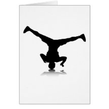 Breakdancer (rotation) cartes de vœux