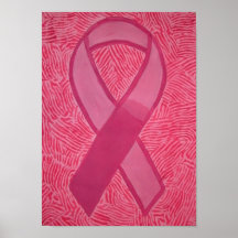 Breast Cancer Awareness Ribbon Print