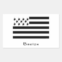 breizh autocollant en rectangle
