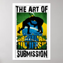 Brésilien Jiu JItsu - art d'affiche de soumission