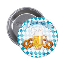 Bretzels et bière d'Oktoberfest Badges