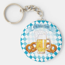 Bretzels et bière d'Oktoberfest Porte-clé