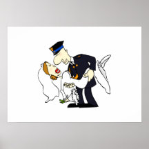 Bride and Groom Poster