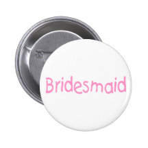 Bridemaid (rose) badges avec agrafe