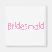 Bridemaid (rose) magnets pour réfrigérateur