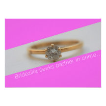 Bridezilla cherche l'associé - dedans - le crime…. faire-parts