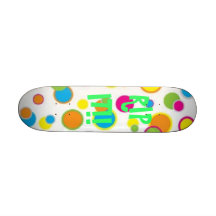 BrightPolkaDots, LE DÉCHIRENT ! ! Plateaux De Planche À Roulettes