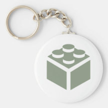 brique 2 x 2 par Customise mon Minifig Porte-clef