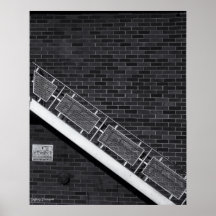 Briques et escaliers posters