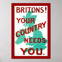 Britanniques ! Votre pays a besoin de vous Poster