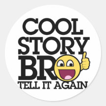 Bro frais d'histoire autocollants