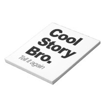 Bro frais d'histoire blocs-notes mémo