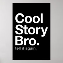 bro frais d'histoire. dites-le encore poster
