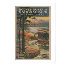 Brochure rocheuse de parc national de Mt. # 2 Cartes Postales