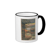 Brochure rocheuse de parc national de Mt. # 2 Tasse À Café
