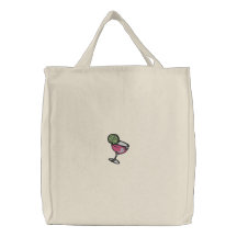 BRODERIE - boisson de cocktail et cale de chaux Sac En Toile