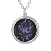 Broderie d'indigo pendentifs