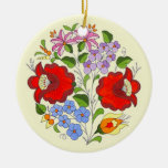 Broderie hongroise de fleur d'OPUS Décorations De Noël