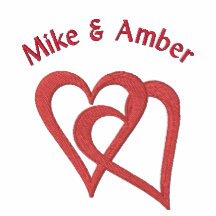 Broderie rouge de conception de Valentine d'amour  Polo
