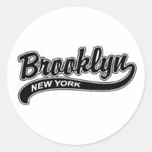 Brooklyn Autocollants Ronds