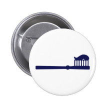Brosse à dents badge avec épingle