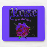 Brosse horizontale rose de Mousepad et d'encre tapis de souris