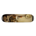 Brosse, tasse et miroir de rasage skateboards customisés