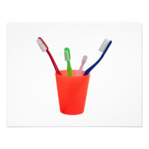 Brosses à dents et tasse invitations