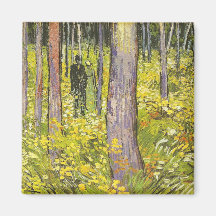 Broussaille de Van Gogh avec deux Figuresh Aimants