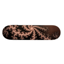 Brown d'or - remous de fractale colorés par café plateaux de planche à roulettes