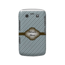 Brown et caisse bleue de téléphone de Blackberry d Coque Blackberry