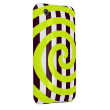 Brown et caisse jaune de la galaxie S de Samsung Coques iPhone 3