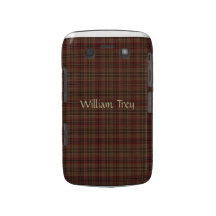 Brown et caisse marron de Blackberry de plaid Coque Blackberry