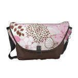 Brown et jardin rose de ressort sacoche