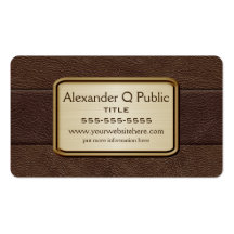 Brown exécutif carte de visite