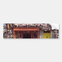Brown Fleur-a couvert des fleurs de boulangerie Adhésif Pour Voiture
