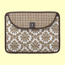 Brown magnifique et sac blanc d'ordinateur portabl housses macbook