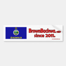 BrownBackwards Bumper Stickers