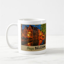Bruges Belgique la nuit Tasse À Café