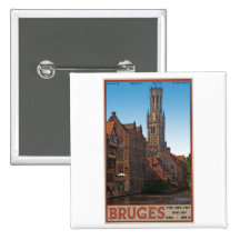 Bruges - le beffroi badge avec épingle