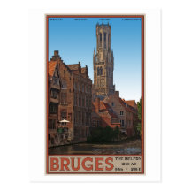 Bruges - le beffroi carte postale