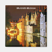 BRUGGES BELGIQUE MAGNETS POUR RÉFRIGÉRATEUR