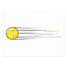 Bruissement de balle de tennis cartes postales