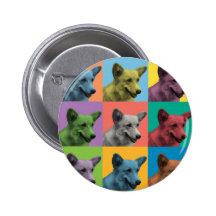 Bruit-Art de corgi de Gallois de Pembroke Badges Avec Agrafe