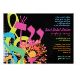 BRUIT de l'invitation de bat mitzvah de FLEUR de T