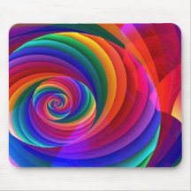 Bruits de sucette d'arc-en-ciel tapis de souris